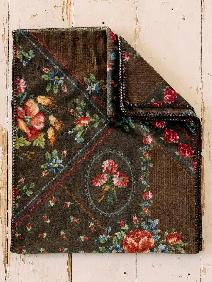 Cozy Blanket Scarf - Crafted Bouquets Chocolate-view 3