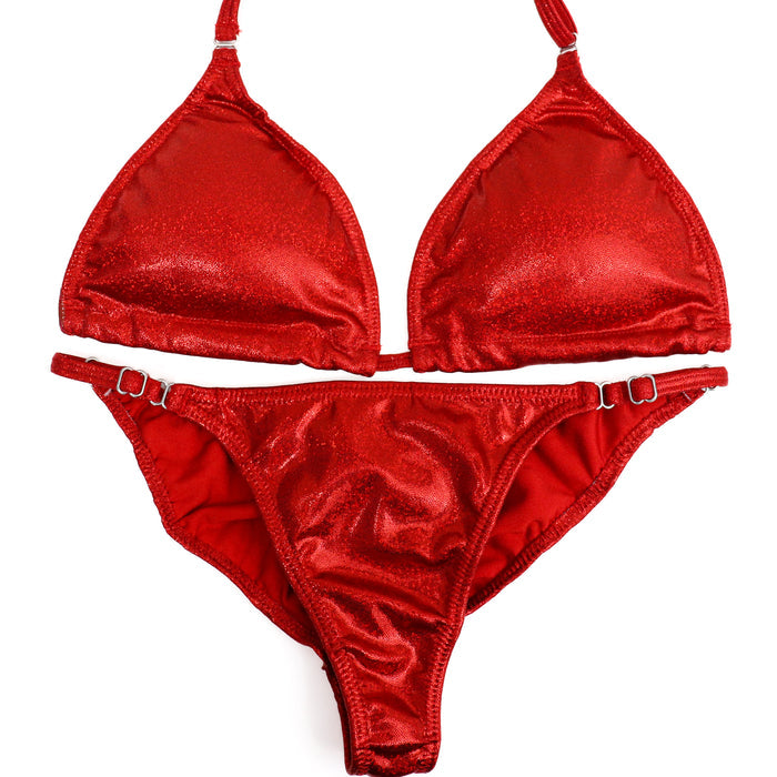 QS ST: Hologram Red Fit Model Suit. Medium/Fit Model 1. Angel Competition BikinisThe best NPC Competition Suits for the Bikini Division, Fit Model Division Suits, and bodybuilding suits.