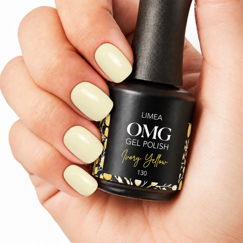 130 Ivory yellow gel polish