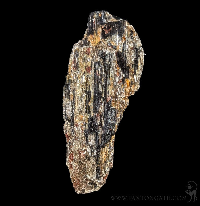 Black Tourmaline Crystal with pyrite-Minerals-Mining Moura-PaxtonGate