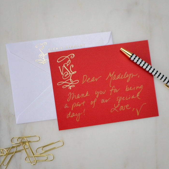 Custom Bright Note Cards - Set of 50