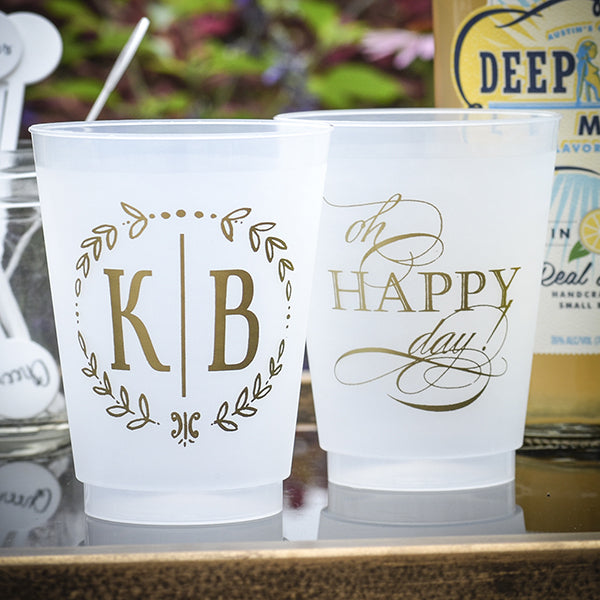 Custom Color Frost Flex Party Cups