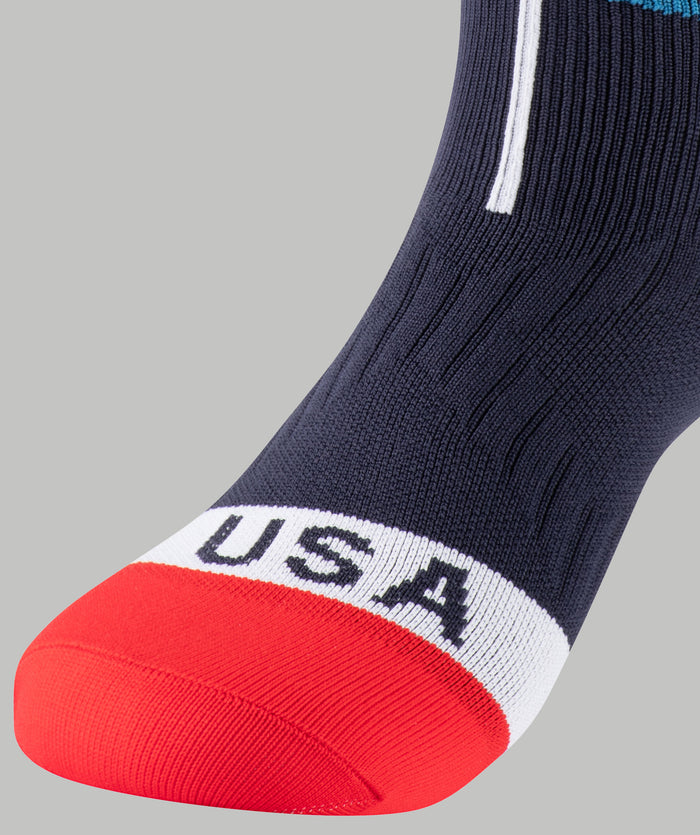 Icon Collection USA Performance Socks - Navy/Red/White