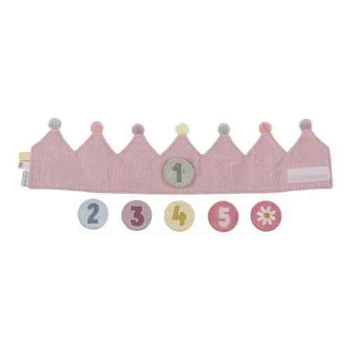 Little Dutch® Rojstnodnevna krona s številkami Pink Little Dutch