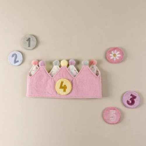 Little Dutch® Rojstnodnevna krona s številkami Pink Little Dutch