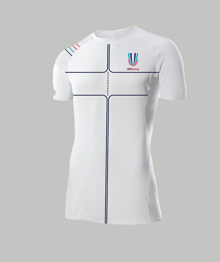 Men's 776BC X USRowing Base Layer SS 03 - White