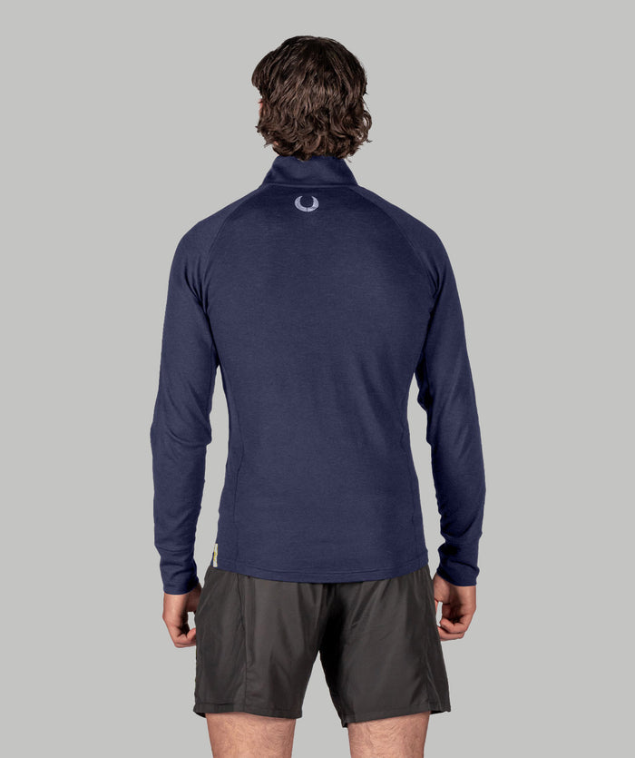 Men's Wreath Pro-Merino 1/4 Zip - Navy