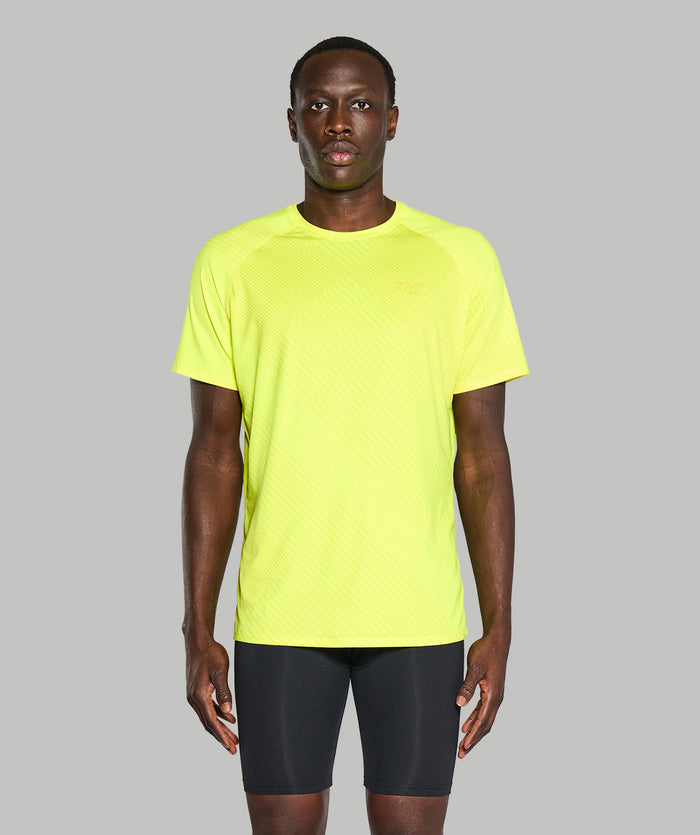 Men's Wreath Summer Base Layer SS - Graphic Neon Yellow