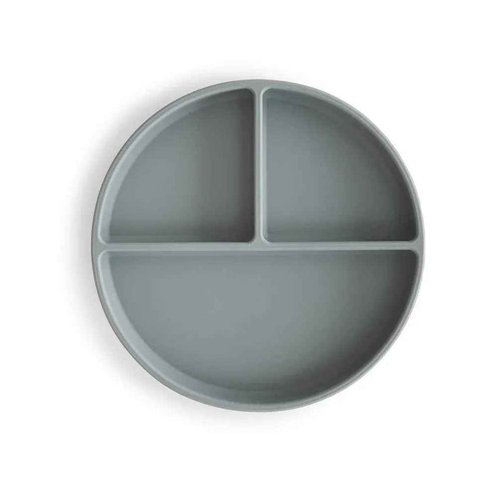 Mushie® Silikonski krožnik z vakumskim dnom Stone Mushie