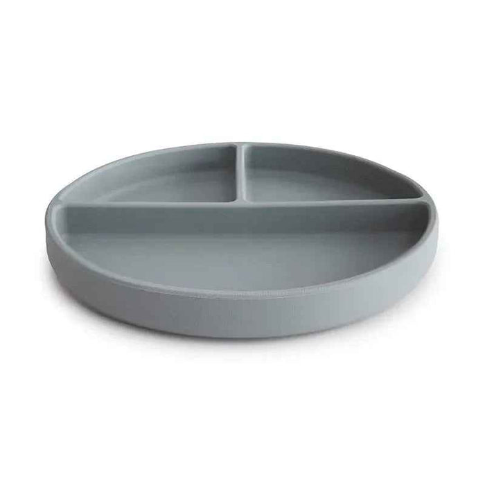 Mushie® Silikonski krožnik z vakumskim dnom Stone Mushie
