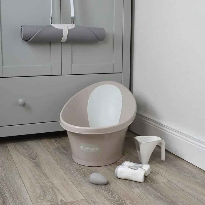 Shnuggle® Otroška banjica Baby Taupe (0-12m) Shnuggle