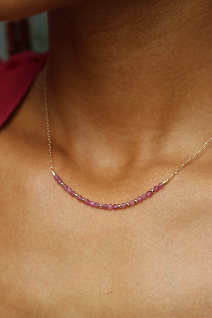 Tourmaline Bar Necklace | Mickey Lynn