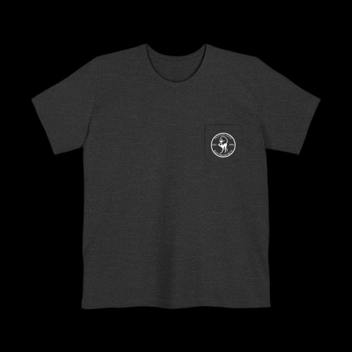 Unisex Floods, Fire & Plagues Pocket Tee by Megan Lees-Apparel-Printify-PaxtonGate
