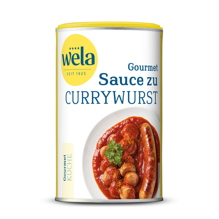Wela Sauce zu Currywurst Gourmet